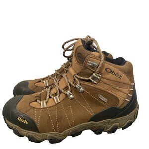 OBOZ Women's Bridger Mid Waterproof walnut hiking boots lace up outdoor active